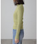 ラメボトルネックリブニット
