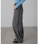 裾ボタン2wayバギーデニムパンツ