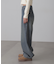裾ボタン2wayバギーデニムパンツ