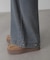 裾ボタン2wayバギーデニムパンツ