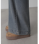 裾ボタン2wayバギーデニムパンツ