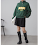 カレッジロゴハーフジップスウェット