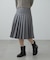 ローウエストミドル丈プリーツスカート