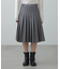 ローウエストミドル丈プリーツスカート