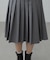 ローウエストミドル丈プリーツスカート