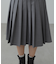 ローウエストミドル丈プリーツスカート