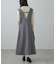 配色ステッチジャンスカ