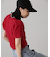 フェザーパフスリーブ半袖ニット