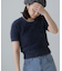 シャギー半袖ニット