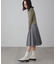 フロントジップリブVネックニット
