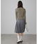 フロントジップリブVネックニット