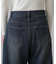 ダブルニーワイドデニムパンツ