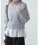 鹿の子編みハイネックニット