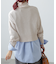 鹿の子編みハイネックニット