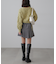 ウエストゴムパールミックスケーブルドロストニット