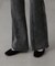[低身長サイズ／Sシリーズ]フロントシームフレアストレッチデニムパンツ
