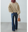 [低身長サイズ／Sシリーズ]フロントシームフレアストレッチデニムパンツ