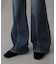 [低身長サイズ／Sシリーズ]フロントシームフレアストレッチデニムパンツ
