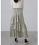 アシメシャーリングティアードスカート