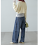 リメイク風ワイドデニム