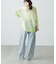 配色レイヤードシアーニット