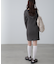 フード付きニットミニワンピース