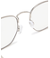 シルバーフレーム伊達メガネ