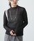 ウェーブ柄シアーインナーカットソー