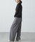 ウェーブ柄シアーインナーカットソー