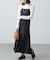 ウェーブ柄シアーインナーカットソー