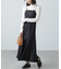 ウェーブ柄シアーインナーカットソー