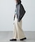 ウェーブ柄シアーインナーカットソー
