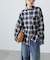 オンブレチェックビッグシャツ