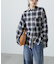 オンブレチェックビッグシャツ