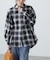 オンブレチェックビッグシャツ