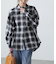 オンブレチェックビッグシャツ