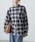 オンブレチェックビッグシャツ