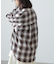 オンブレチェックビッグシャツ