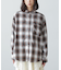 オンブレチェックビッグシャツ