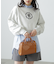 サークルロゴ刺繍ショート丈スウェット