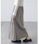 フロントスリットプリーツロングスカート