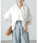 ［MFM］ストライプフリルシャツ