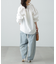 ［MFM］ストライプフリルシャツ