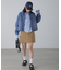 〈セットアップ対応〉ウォッシュドミニスカート