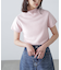 アンゴラ混ハーフスリーブニット