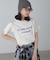 カラーフレンチロゴプリントTシャツ