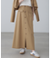 〈セットアップ対応〉アクセントボタンフレアスカート