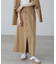 〈セットアップ対応〉アクセントボタンフレアスカート