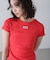 ロゴ刺繍タグTシャツ