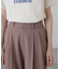 麻調合繊タックワイドパンツ